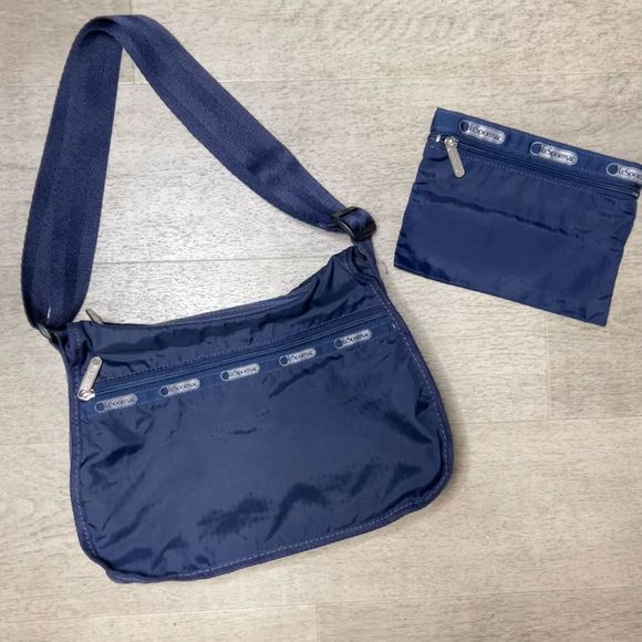 Lesportsac Bags Lesportsac Navy Nylon Adjustable Crossbody Bag